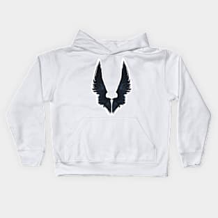 Dark Angel Wings Kids Hoodie